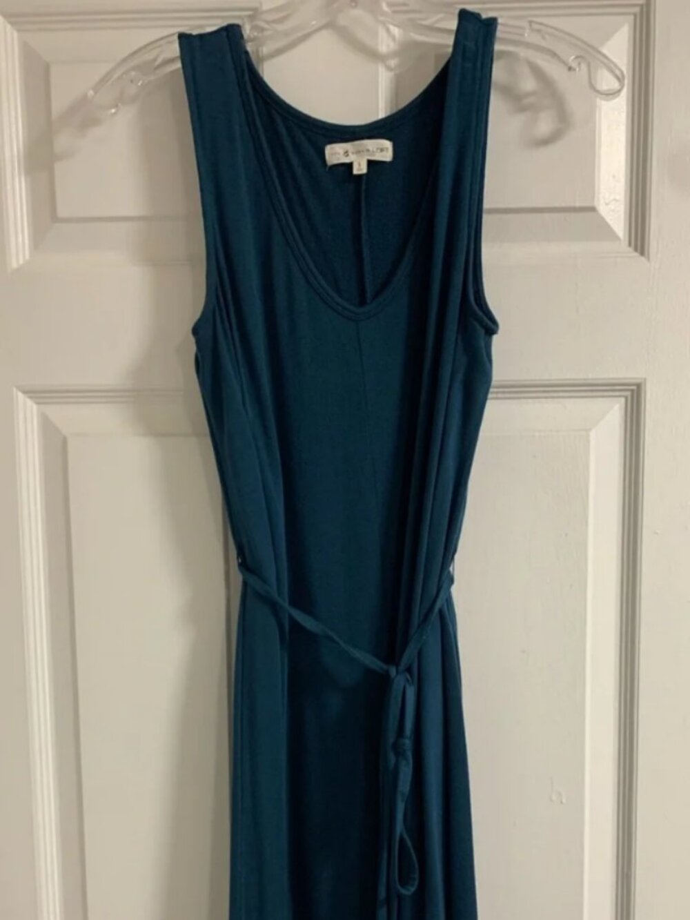 Lou  & Grey Teal Belted Sleeveless Dress